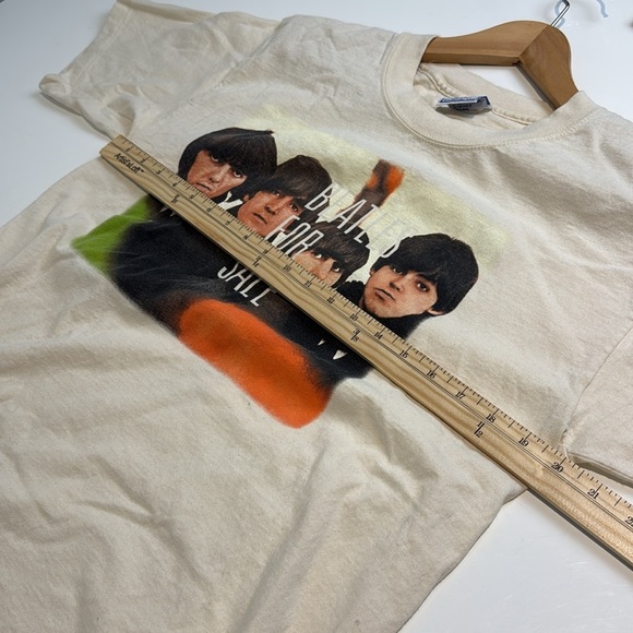 Band Tees × Vintage Vintage 90s Beatle for sale band tee Cream T-Shirt … - Picture 7 of 8